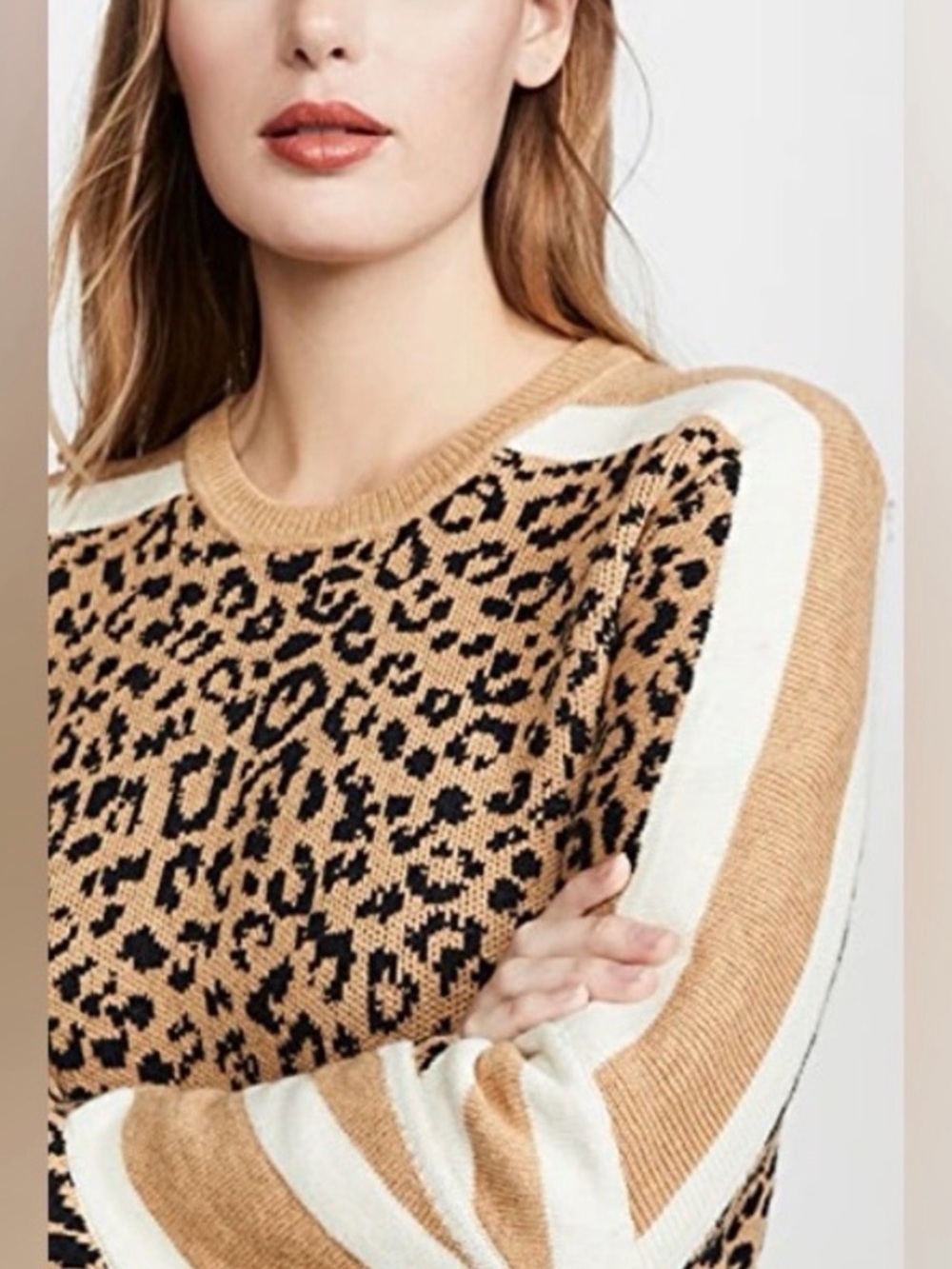 Current/Elliott Duvall Leopard Sweater Size 1 - Picture 5 of 10